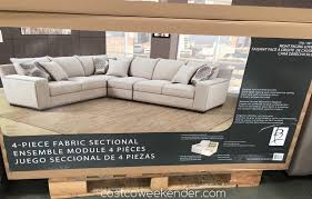 I did not purchase it as an rug but as a piece of carpet. Bainbridge 4 Piece Fabric Sectional Costco Weekender