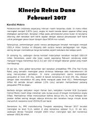Harga pangan dunia mengalami kenaikan pada februari 2017 lalu. Jual Majalah Bisnis Indonesia Reksa Dana Februari 2017 Gramedia Digital Indonesia