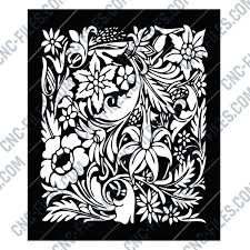 Free vector flowers pattern with many details on the leaves and petals of the flowers. Flowers Panel Decorative Files Dxf Eps Ai Svg Pdf Cdr Cnc Files Free Dxf File Downloads Cuttable Designs Cnc Cut Ready Diy Home Decor Dxf Svg Eps Cdr Dwg Png