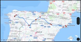 Tourist map of barcelona, spain. What Is The Distance From Barcelona Spain To Balboa Spain Google Maps Mileage Driving Directions Flying Distance Fuel Cost Midpoint Route And Journey Times Mi Km