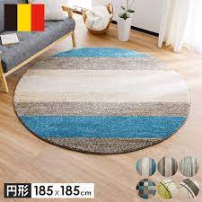 楽天市場 5 offcp 3 14 0 00 3 15 23 59 ラグ 円形 185 185 2畳 丸 サークル ラグマット マット カーペット 北欧 ウィルトン織 シャギー ラグ シャギーラグ 厚手 おしゃれ 北欧 柄 一人暮らし ワンルーム ウィルトン織り デスク下 ラグ デスクカーペット 絨毯 新生活