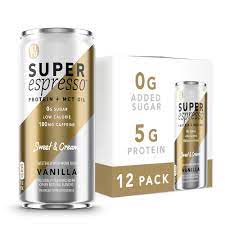 Show full nutrition & allergens information for this product *nutrition values are per container. Buy Kitu Super Espresso Sugarfree Keto Coffee Cans 0g Sugar 5g Protein 40 Calories Vanilla 6 Fl Oz 12 Pack Iced Coffee Canned Coffee From The Super Coffee Family Online In Indonesia B0875m4tlj