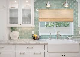 Find kitchen backsplash ideas from the latest trends along with classic styles and diy installation advice. Seafoam Green Subway Tile Backsplash Kitchen With White Cabinets And Seafoam Green Subway Tile Ba Farmhouse Sink Kitchen Beachy Kitchen Ideas Green Backsplash