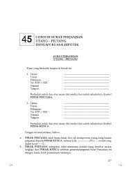 Disini kami akan memberikan beberapa contoh surat perjanjian hutang piutang, yang bisa anda gunakan untuk memberikan atau meminta. Contoh Surat Perjanjian Hutang