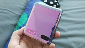 Front of purple galaxy z flip. Samsung Galaxy Z Flip Hands On The Most Practical Foldable Phone Yet