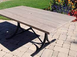 Backyard Creations Boulder Creek Table At Menards Backyard Creations Patio Furniture Collection Patio Furniture Sets