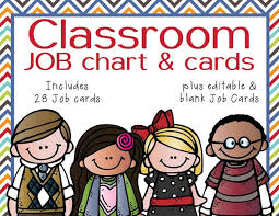 The Brainy Bunch Classroom Helpers Jobs Clip Chart