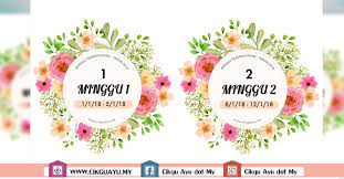 Janin dalam kandungan tumbuh dalam beberapa tahap yang bisa dipantau dari minggu ke minggu. Label Minggu Persekolahan 2018 Cikgu Ayu Dot My