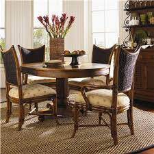 Tommy bahama furniture offers tasteful island style dining room sets for any home setting. Tommy Bahama Home Island Estate 531 870 2x881 2x880 5 Piece Dining Cayman Table Mangrove Chairs Set Baer S Furniture Dining 5 Piece Sets