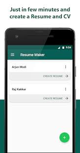 Pick a template in the creator. Resume Builder Resume Creator Free Cv Maker Apk Download For Android