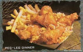 Long John Silver S Peg Leg Dinner Long John Silver Food Food For Memory