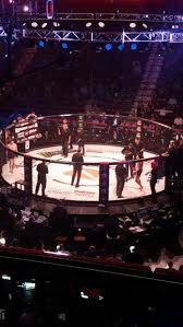 mohegan sun arena section 106 row b seat 9 bellator