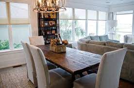 As beach house spaces are bright and breezy, plenty of light is a must. Reclaimed Dining Table Oba Project Beach Style Dining Room Birmingham By Saltaire Restora Coastal Dining Room Sets Reclaimed Dining Table Dining Table