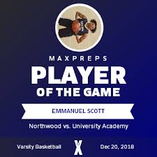 Emanuel Scott's Northwood High School Career Home