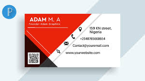 When designing your card, you'll want to factor in an extra 1/8 inch as bleed area around your design to account for any cutting mistakes. Business Card Design In Pixellab Youtube