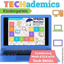 Techademics Spring Kindergarten Math Ela Spring Math Kindergarten Kindergarten Math Kindergarten Technology