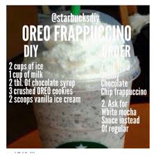 Oreo Frap Recettes Starbucks Recettes De Boissons Boissons Starbucks