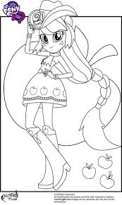 Free Coloring Sheets My Little Pony Coloring My Little Pony Applejack Cute Coloring Pages