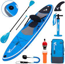 Inflatable stand up paddle board with kayak seat. Buy Freein Stand Up Paddle Board Kayak Sup Inflatable Stand Up Paddle Board Sup 10 10 6 X31 X6 2 Blades Paddle Dual Action Pump Triple Fins Leash Backpack Online In Germany B07mmjw1q1