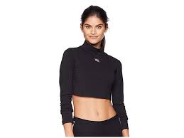 Long Sleeve Black Adidas Crop Top Adidas Originals Turtleneck Long Sleeve Crop Top Black Women S T Shirt Keep It Classic But Always O Fashion Black Long Sleeve Crop Top Long Sleeve Crop Top