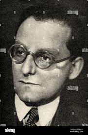 Max Brod, portait. Czech-born writer and composer, 1884-1968 Collaborator  with Janacek. Kafka connection Stock Photo