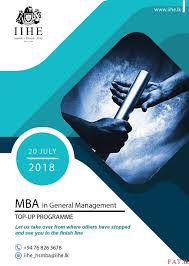 Mba In General Management Top Up Programme General Management Masters In Business Administration Higher Education