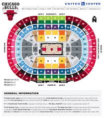 United Center Seating Diagram And Parking Chicago Bulls