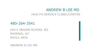 · the family medicine providers at both phoenix locations bring . 1326238080 Npi Number Andrew B Lee Md Phoenix Az Npi Registry Medical Coding Library Www Hipaaspace Com C 2021