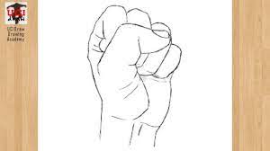 Today i will show you how to draw a fist pounding down on a table or something else. How To Draw A Fist Sketch Easy Clenched Closed Fist Drawing Step By Step Youtube
