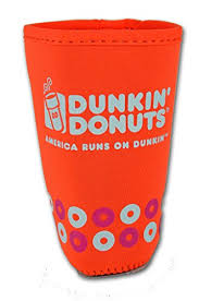 Caffeine amounts in dunkin' donuts coffee: Dunkin Donuts Lg Koozie Cooler Cup Holder Large Ice Coffee Color Orange Great Bartender