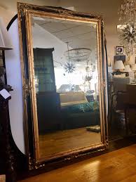 All of our frames styles are available up to 102 in length except for highline, which is available up to 92. Monumental Large Full Length Neoclassical Beveled Floor Mirror Black And Gold At 1stdibs