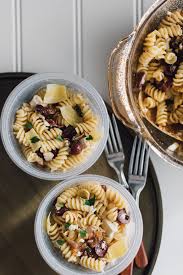 Mediterranean Pasta Salad With Homemade Meyer Lemon Vinaigrette Alyssa And Carla Recipe Mediterranean Pasta Salads Pasta Salad Cooking Pumpkin