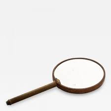 2 offers from $9.59 #50. Gio Ponti Mid Century Modern Hollywood Regency Italian Hand Mirror Patinated Brass