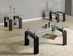 Shop clearance coffee table sets in a variety of styles and designs to choose from for every budget. Glass Coffee 2 End Tables Set Nothin Fancy Furniture Warehouse
