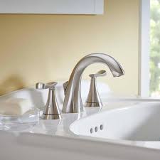 American Standard Chatfield 8 In Widespread 2 Handle Bathroom Faucet In Brushed Nickel 741 In 2020 Bathroom Faucets Widespread Bathroom Faucet Bathroom Faucets Chrome
