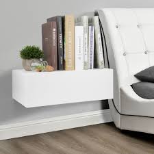 To use the eket dice as a bedroom nightstand ikea. Garosa Modern Wall Mounted Floating Bedside Table Nightstand Shelf With Drawer Home Furniture White Nightstand Walmart Com Walmart Com