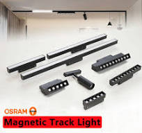LED Magnetic Track Light Grille Light Folding Flood Lamp Modern Linear  Fixture LED Spotlight 48V Ceiling Indoor Lighting