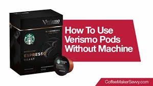 They have flavored coffee with additions like caramel. How To Use Verismo Pods Without Machine