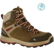 Women S Mountain Trekking Boots Trek100 Boots Lightweight Hiking Boots Mens Leather Boots
