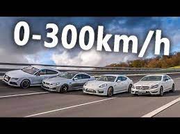 Audi Rs7 Vs Porsche Panamera Turbo Vs Mercedes Cls63 Amg Vs Bmw M6 Acceleration 0 300km H Porsche Panamera Porsche Panamera Turbo Bmw M6