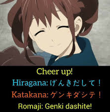 Japanese pronouns (or japanese deictic classifiers) are words in the japanese language used to address or refer to present people or things, where present means people or things that can be pointed at. Cheer Up Pronounce Genki Dashite Learn Japanese Cheer Up Japanese