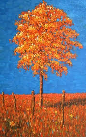 Dibujo de puntillismo de arbol bonito y facil. Arbol En Puntillismo Puntillismo Paisaje Puntillismo Arte