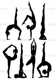 Yoga Poses Silhouettes Yoga Drawing Yoga Illustration Yoga Painting