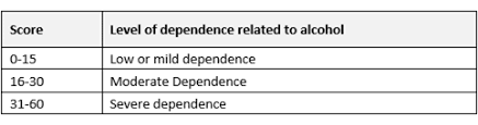 Image result for Grading Scale for Alcohol Use