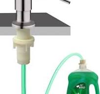 Soap Dispenser for Kitchen Sink, Built in Sink Soap Dispenser (Brushed  Nickel), Countertop Soap Dispenser Pump with 47" Extension Tube kit, No  Need to ...