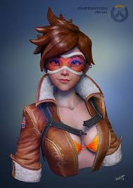 Tracer Olya Anufrieva Overwatch Tracer Overwatch Fan Art Overwatch Females