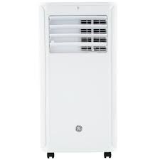 This ge 18k room air conditioner is energy star and features an electronic thermostat with remote control for super ease of use. Ge 6100 Btu Doe 8000 Btu Ashrae 115 Volt White Portable Air Conditioner In The Portable Air Conditioners Department At Lowes Com