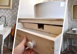 Vous recherchez un meuble bas pour un salon ou une salle de bain ? Tutoriel Meuble Vasque A Poser Sur Un Meuble Ancien En Bois