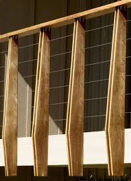 House Exterior Balcony Railings Ideas Wood Wire Design Balcony Railing Materials Balcony Railing Design Railing Design Modern Railing