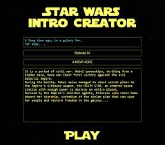 A Long Time Ago In A Galaxy Far Far Away Font Generator Star Wars Intro Creator A Website That Lets You Write Your Own Star Wars Style Opening Crawl Star Wars Intro The Creator